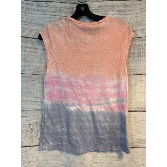 Splendid Makena Watercolor Cap Sleeve Top Size M - Picture 2 of 3